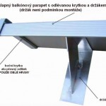 nášlapný parapet balkonový montáž