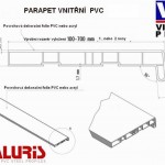 PVC parapety - schéma