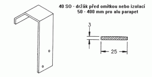 Alu držák ohýbaný – 40SO40