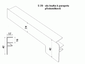 Alu krytka předomítková – S20