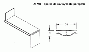 Spojka do roviny 25 VH